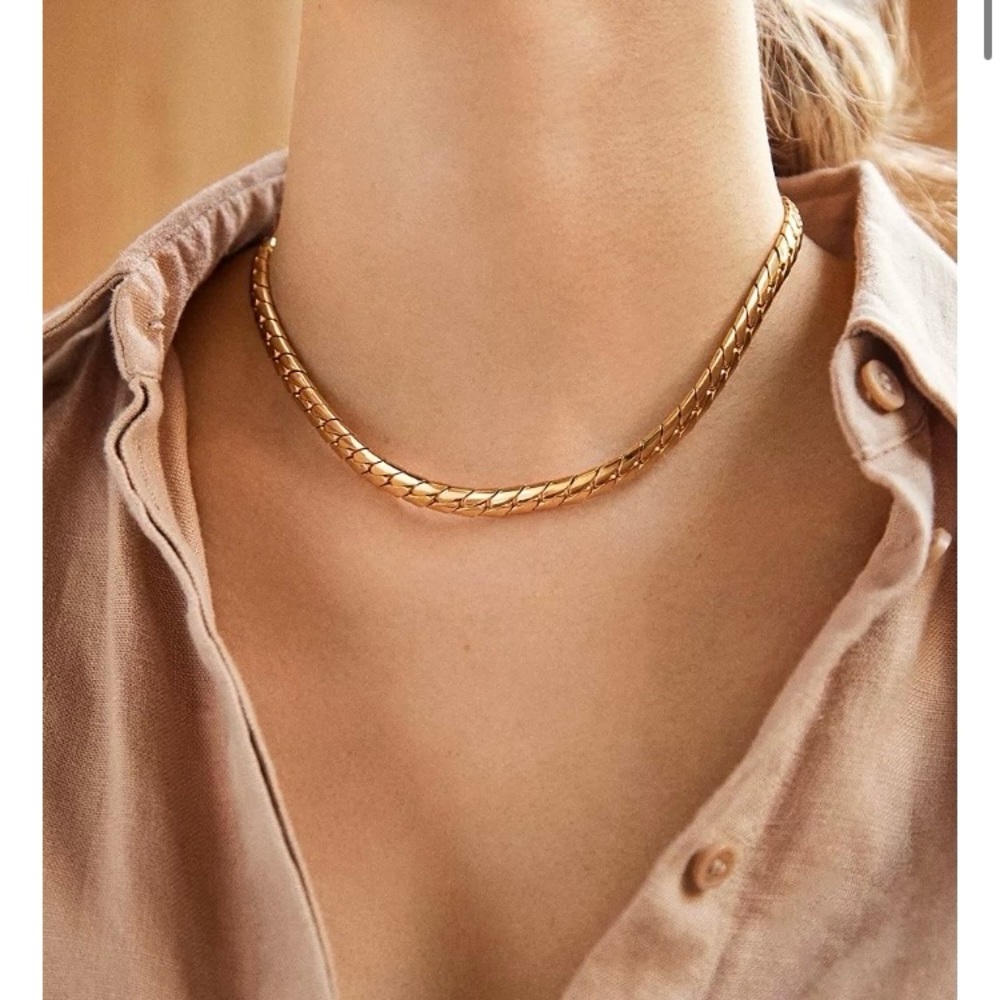 BAUBLEBAR SCOTTIE CURB LINK COLLAR NECKLACE